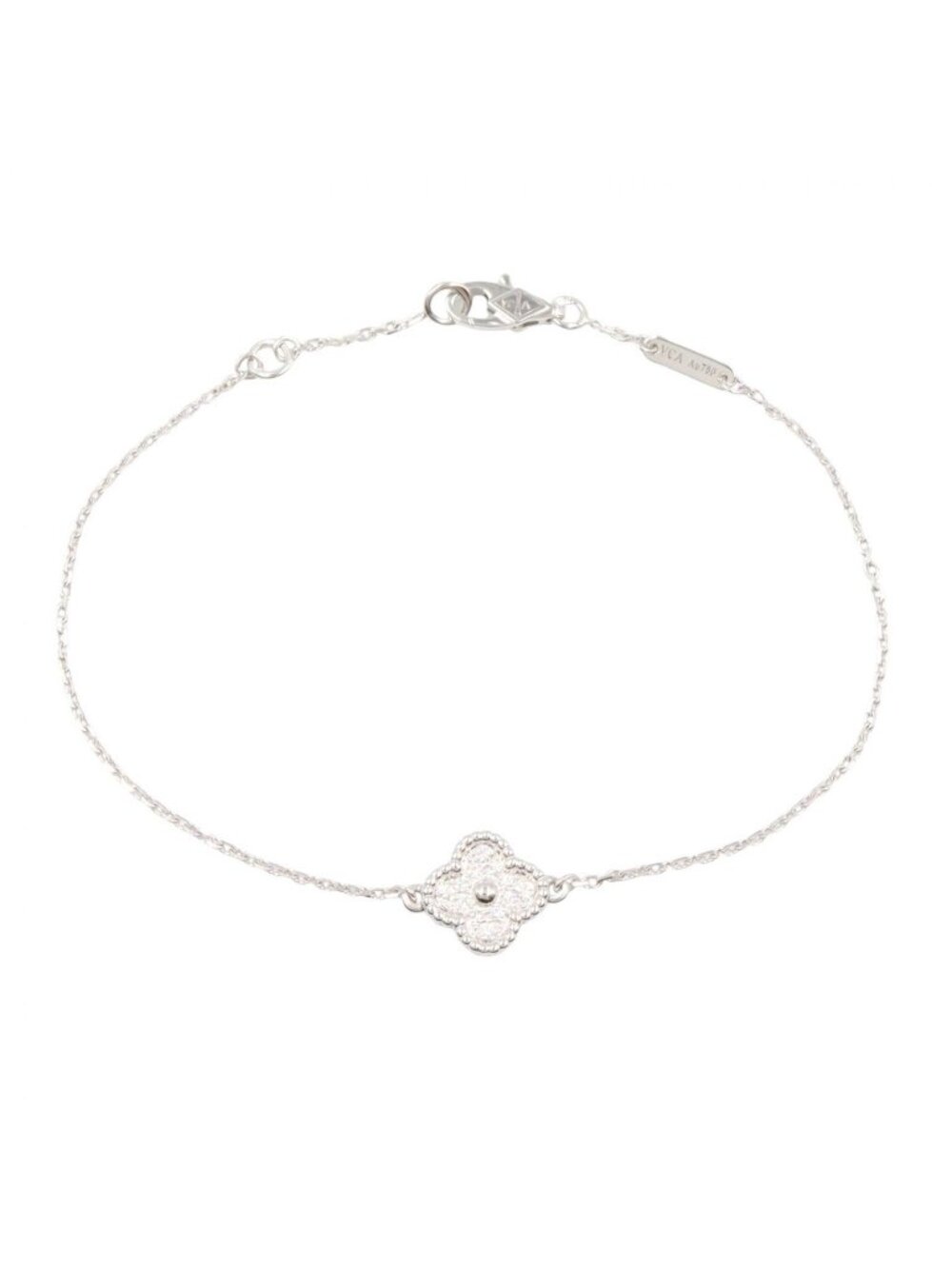 Van Cleef & Arpels Bracelet Sweet Alhambra Diamond 17 18k White Gold
